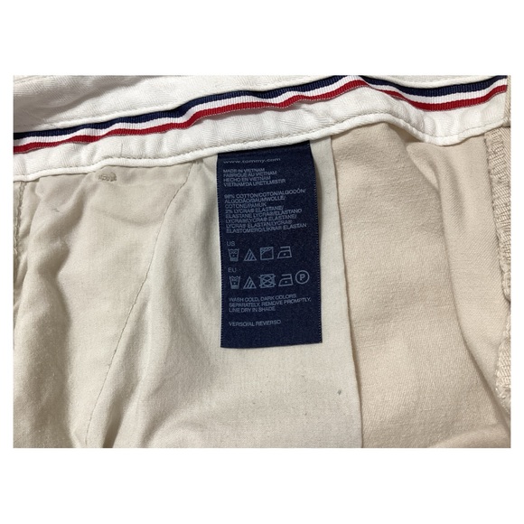 Tommy Hilfiger Women's Beige Straight Leg Relaxed Fit Mid Rise Khaki Pants Sz 10 - Picture 11 of 16